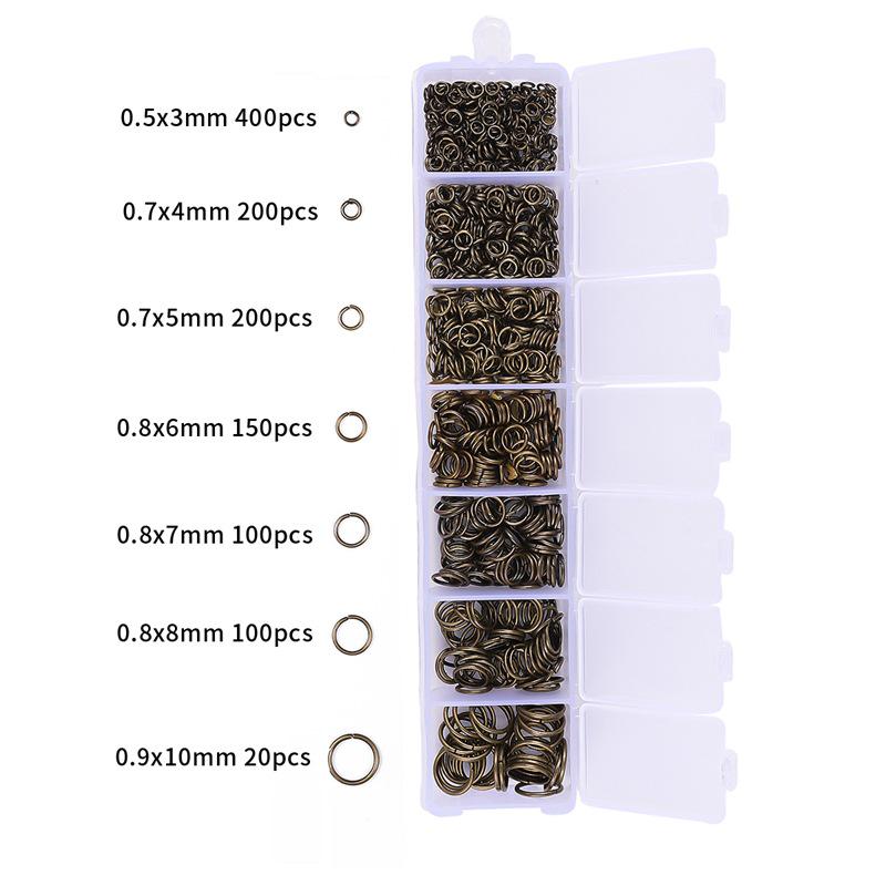 3-10mm Single-Loop Open Jump Rings for DIY Jewelry Making and Earrings