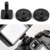 Portable Double Layer 1/4 Double Conversion Screw to Hot Shoe Converters for Secure Flash and LED Light