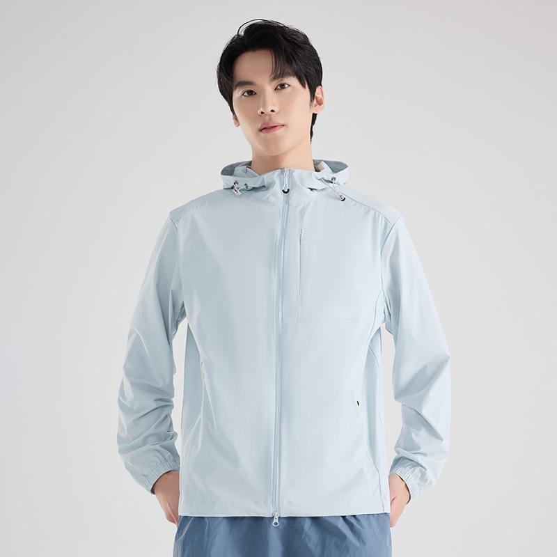Couple Sunscreen Clothing Outdoor Sports Sunscreen Clothing Women's Summer Thin Hooded Zipper Jacket Fashion Versatile Top