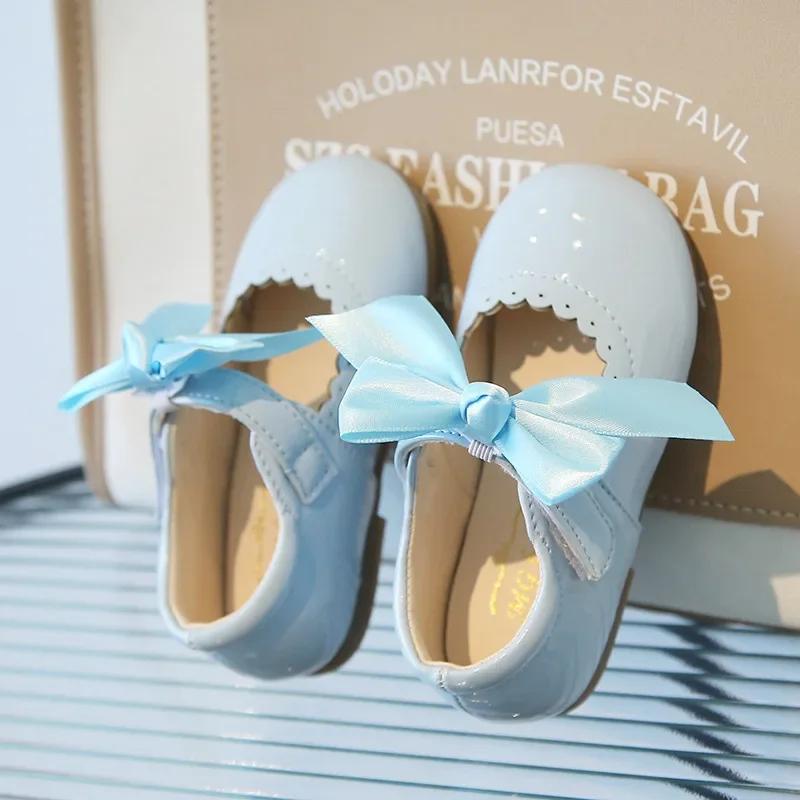 

Spring Autumn Little Toddler Girl Leather Dress Shoes Kids Cute Oxfords Bright Colors Girls Party Performance Dance Shoes CN15 insole 11.1 cm