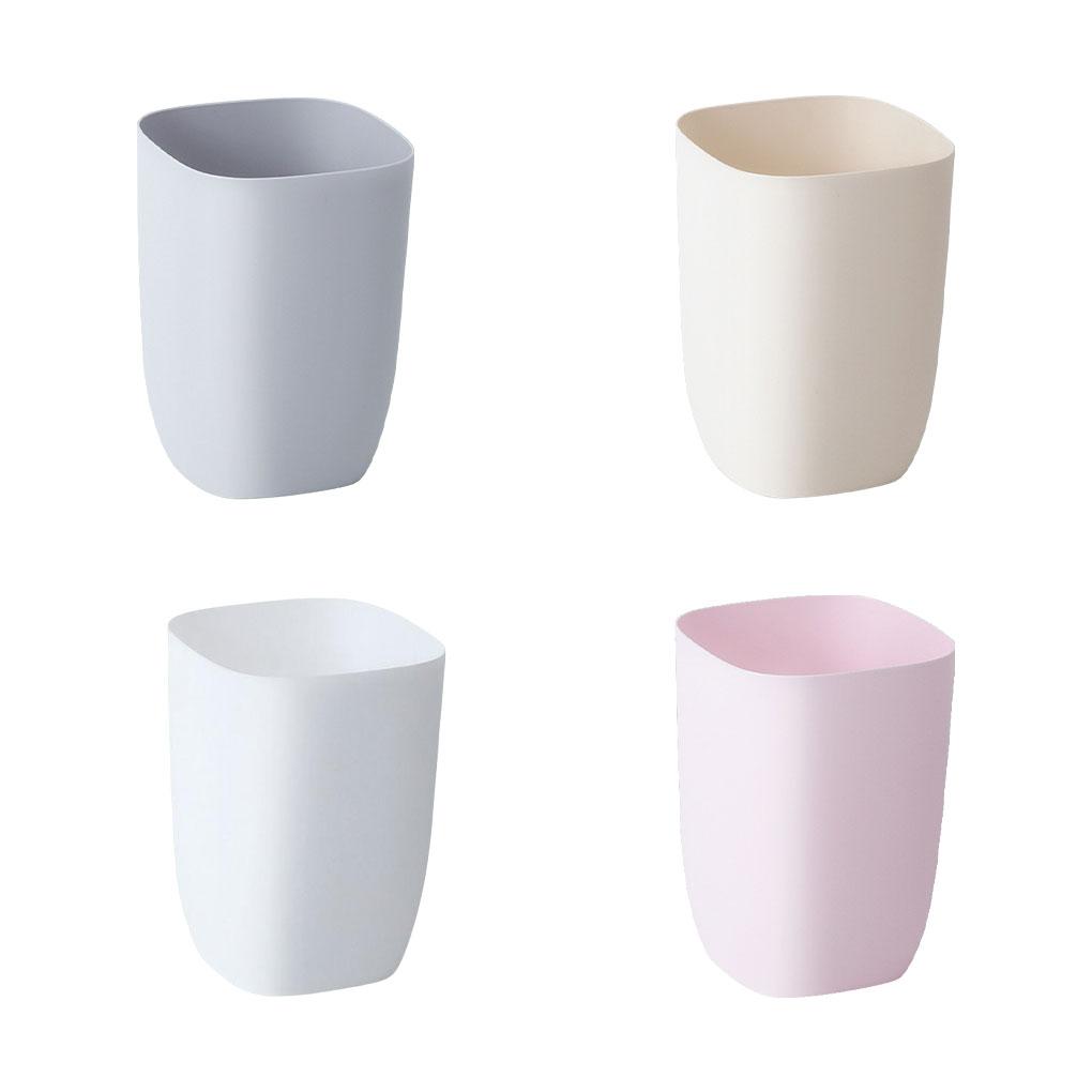 10L Bathroom Bin Portable Dustbin Plastic Paper Basket Rubbish Bins Waterproof Modern Bucket Trash Can for Living Room