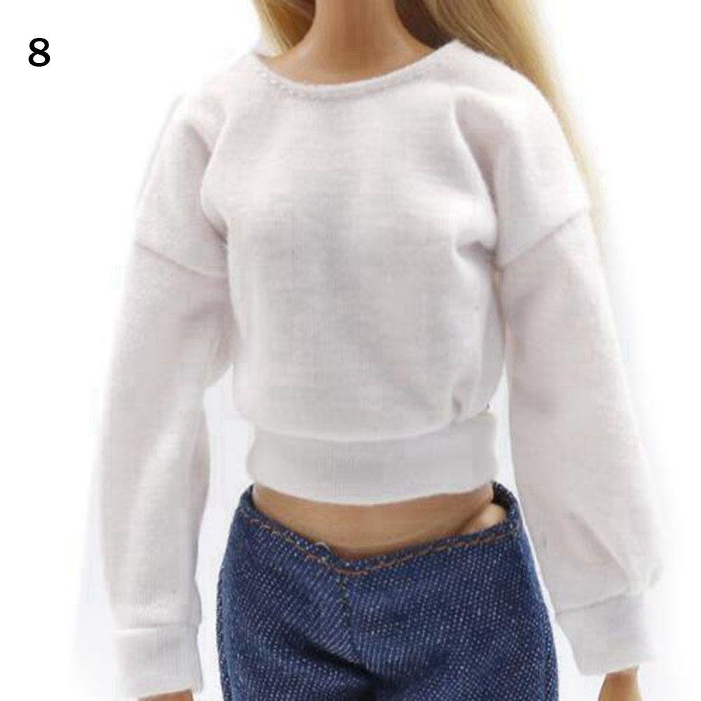 30Cm Doll Clothes Fashion Dress Sweatshirt Coats Tops Pants Vest Everyday Wear For 11.8 Doll Toys Girls Children Gifts