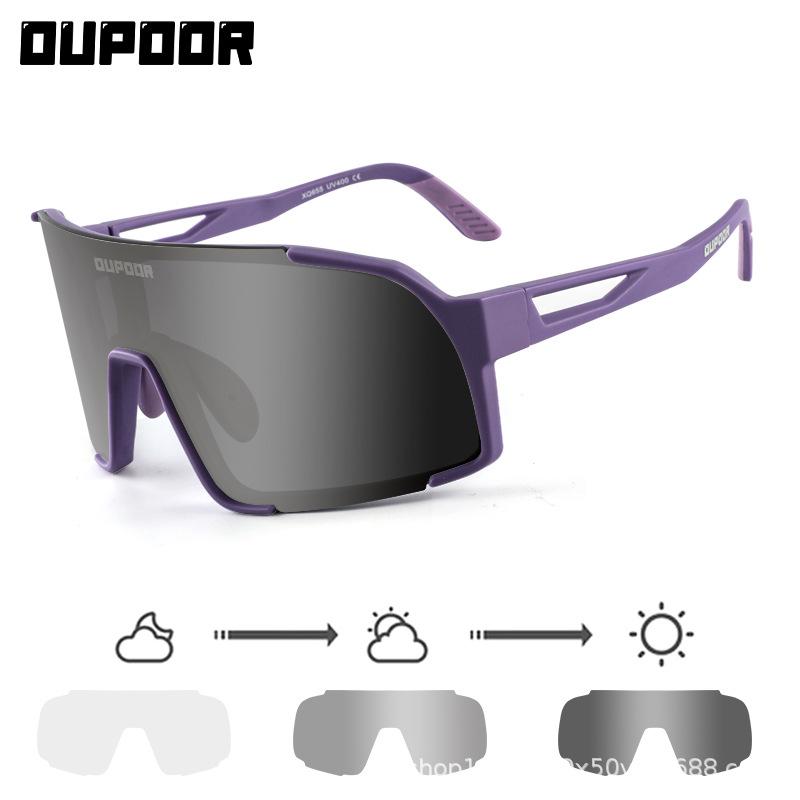 

OPPOR Cycling Glasses Color Changing Day Night Dual-use Windproof Sand Sports Bike Hiking Goggles Men Women