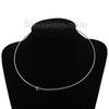 304 Stainless Steel Collar Neck Ring Necklace Silver Color For Women Men Fashion Gifts 40cm/45cm long, 1 Piece