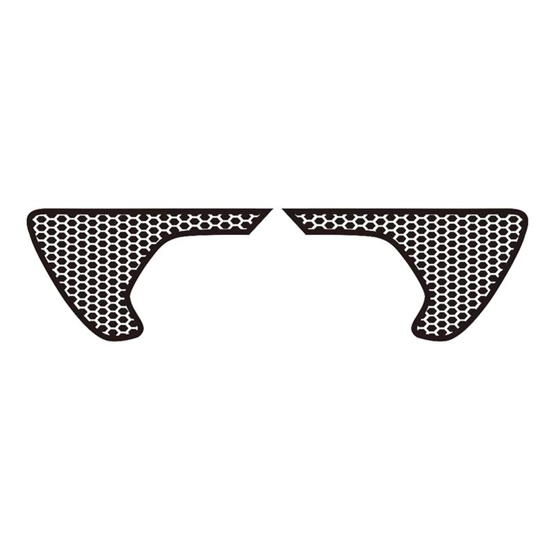 Side Fender Vent Honeycomb Decals, Precut Black PVC Sticker For Jeep Wrangler JL / Gladiator JT 2018-2024 Parts Accessories