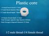 3/4 3/8 1/2 1/4 1" Plastic Filling Core Thread Filling Core Internal External Tooth Filling Core Pipeline Connection Joint 5 pcs