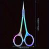 Ultra-Fine Nail& Beauty Scissors/High Hardness Stainless Steel Long Handle/Multi-Functional for Cuticle Removal, Eyelash Extension, Eyebrow Grooming
