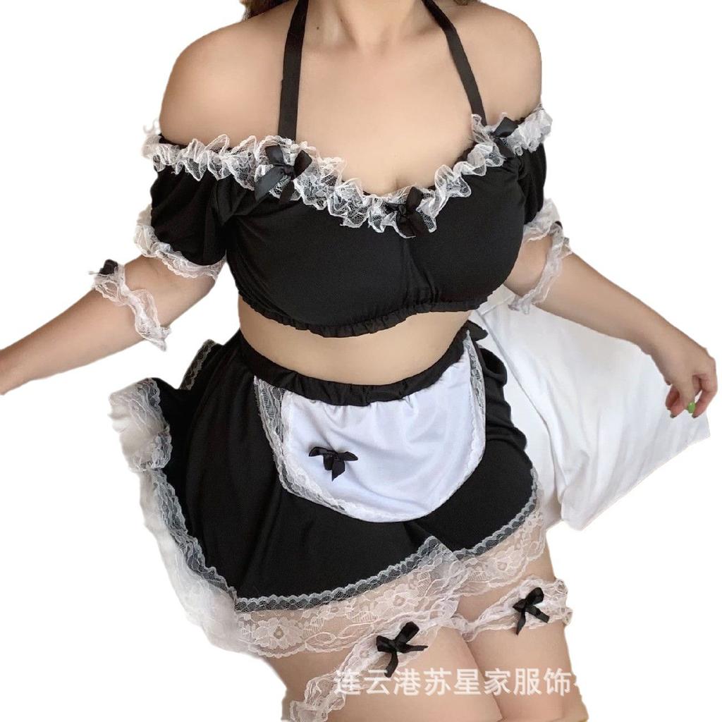 Sexy Lingerie Sexy Maid Pure Lust Uniform Extreme Temptation Super Sao Suit Small Breasts Hot Flirting Large Size