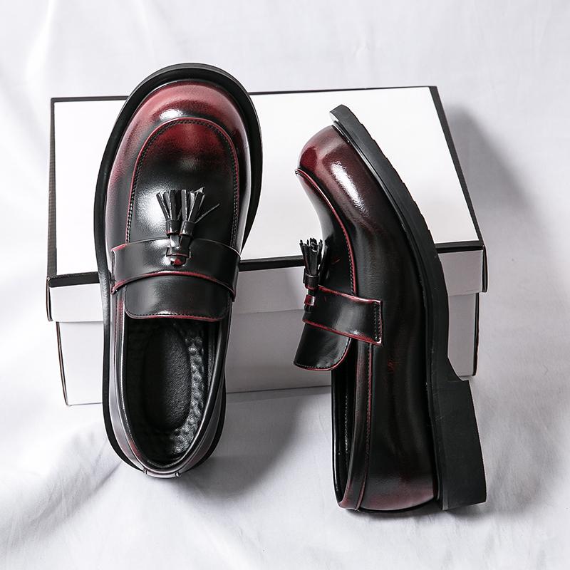 

Модная кожаная обувь для мужчин, из натуральной кожи, больших размеров, высококачественная дизайнерская формальная обувь, повседневная обувь, модная деловая 46