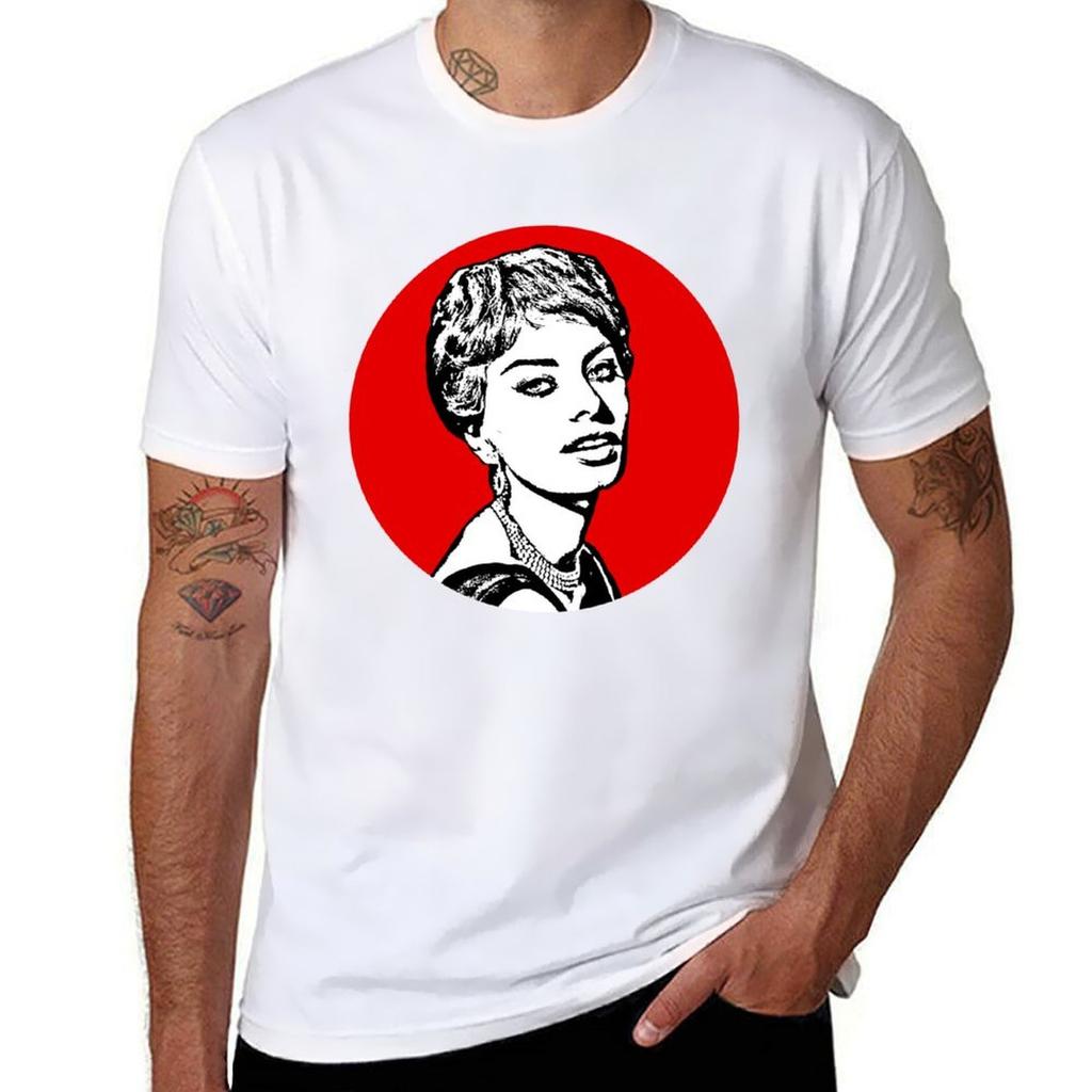 Sophia Loren Portrait TShirt Essential Solid Color TShirt