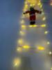 Santa Claus Climbing Ladder Christmas String Lights