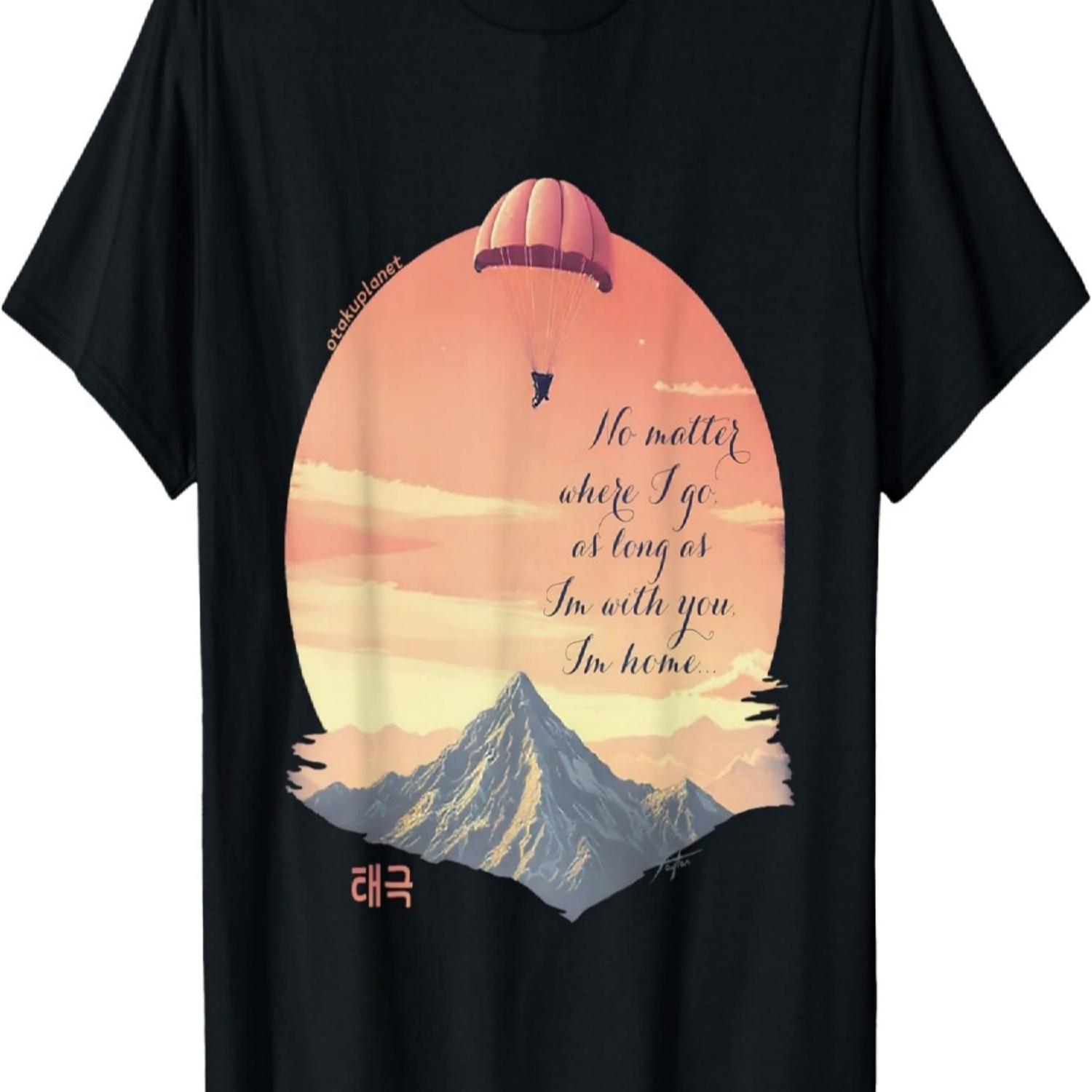 Love Beyond Borders in Korean Kpop Retro Grunge Aesthetic T-Shirt S чёрный