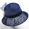 Flower Outdoor Sunshade Hat Organza Women Fisherman Hat New Summer Basin Hat