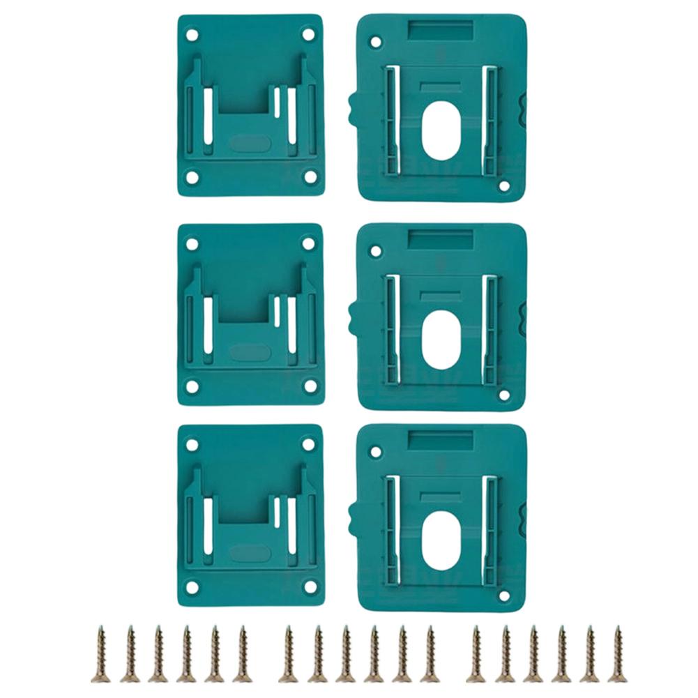 Mountable 18V Battery Holder Set for BL1815 BL1820 BL1830 BL1840 BL1850 BL1860 with Tool Storage Racks Easy Fit