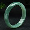 Burmese Jadeite Jade Women's Bracelet - Grade A Light Green with Certificate