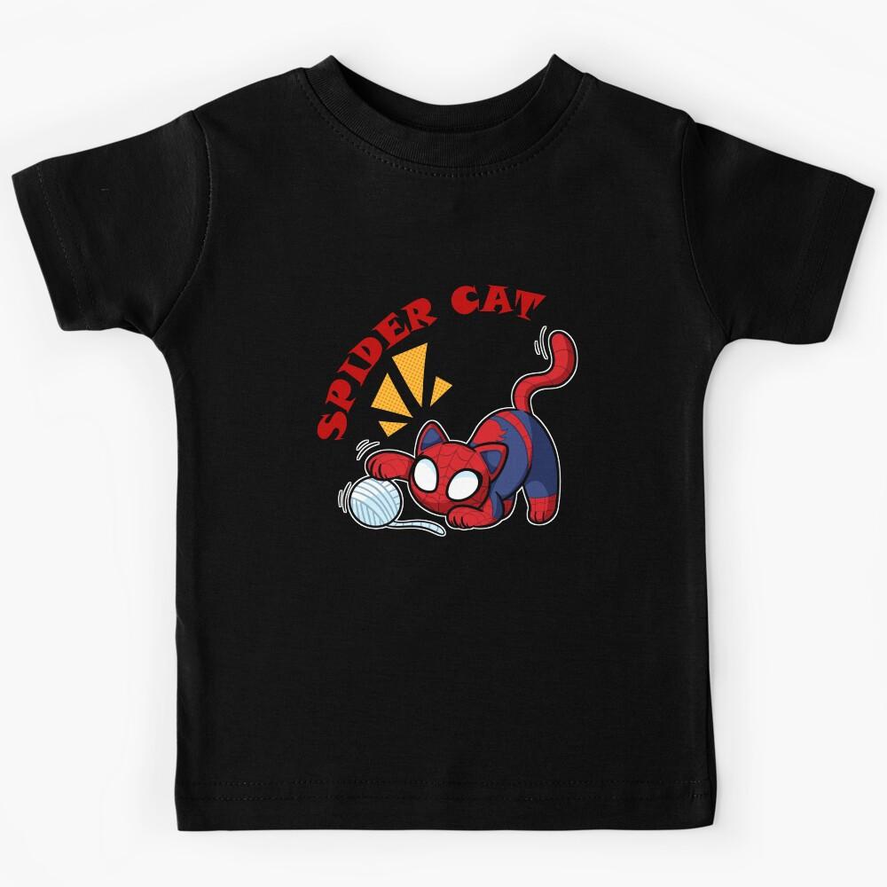 spider cat playing with wool Kids T-Shirt 100