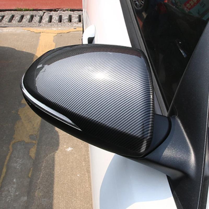 Car Rearview Side Mirror Cover Fit For KIA K5 Optima 2016 2017 2018 Wing Cap Sticker Rear View Case Trim Carbon Fiber