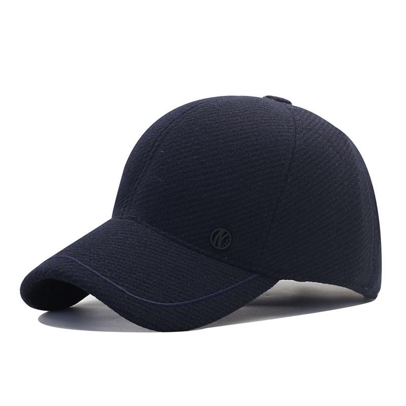 Winter Men's Cotton Hats In the Elderly Fashion Baseball Cap Ear Protection Warm Cap Big Head Circumference Dad Hat