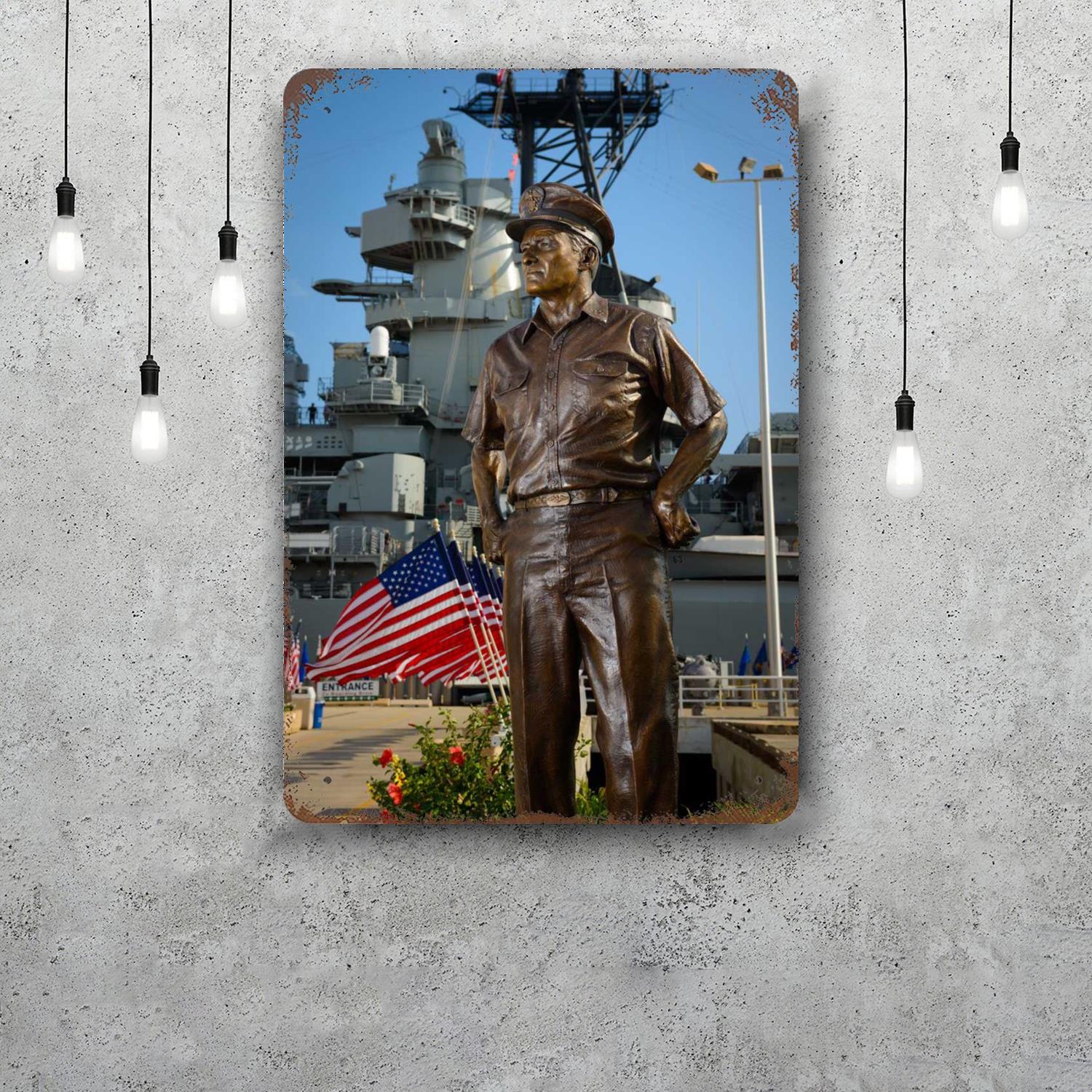 

Chester W Nimitz Decor Vintage Metal Signs Tin Signs Captain Poster Decor for Bar Pub Club Man Cave Wall Decoration 20x30cm（7.8x11.8inch）