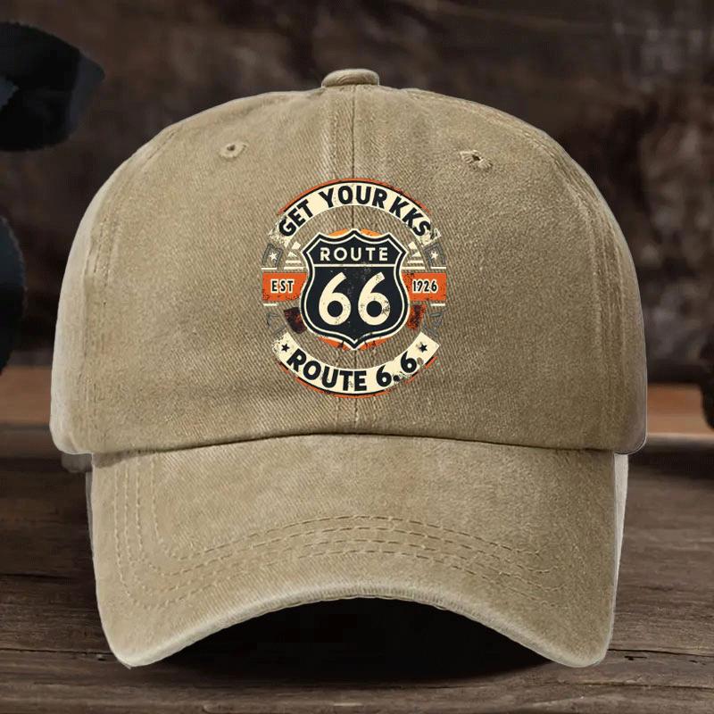 A SizeAdjustable 66 Printed Baseball Cap Vintage Dad Hat Suitable for Outdoor LeisureAppropriate for Any Season
