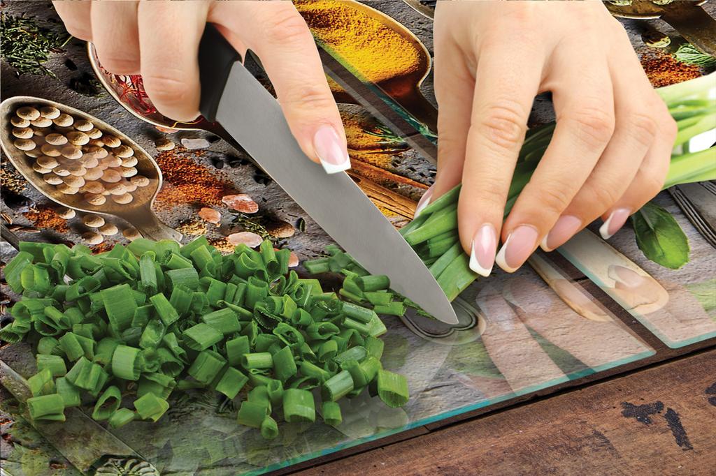 PLACA PROTECTORA DE CRISTAL PARA COCINA 90x52 ESPECIAS