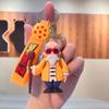 Anime Dragon Ball Keychain Fashion Jewelry Son Goku Vegeta Piccolo Action Figures 8CM PVC Key Ring for Men Women Bag Pendant
