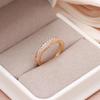 Kinel Natural Zircon Full Paved Rings For Women Luxury Rose Gold Color Fine Jewelry