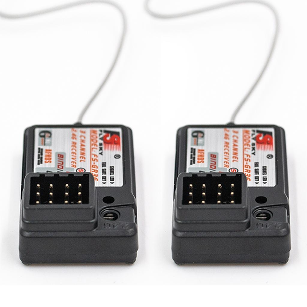 2Pcs Flysky FS-GR3E AFHDS 2.4G 3CH Receiver for FS-  FS- B FS-GT3B FS-GT3C FS-IT4S RC Car Boat