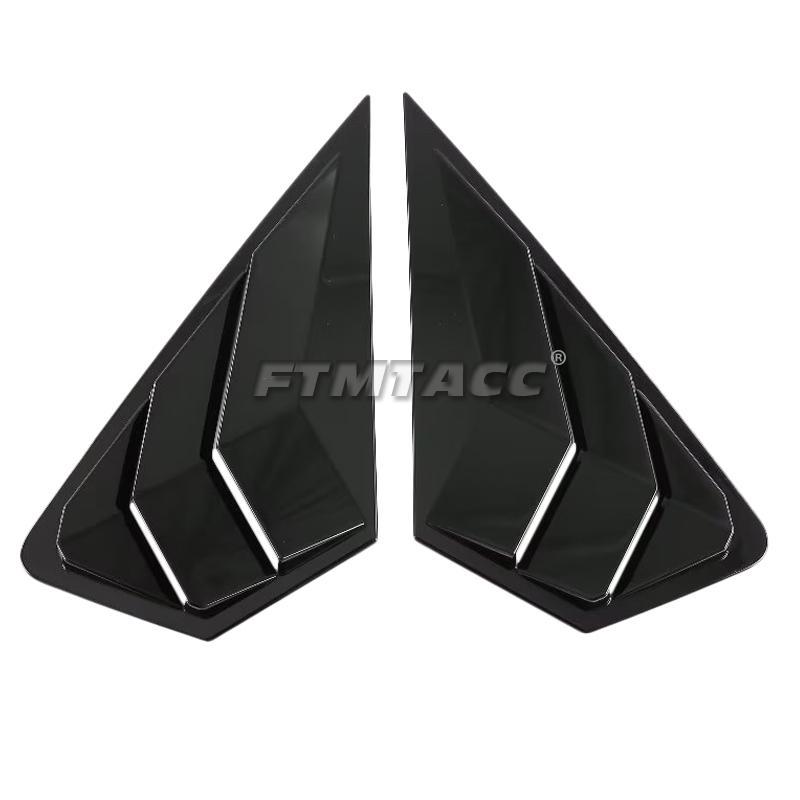 Obloane pentru jaluzele geamului din spate negru lucios pentru stilul mașinii, ornamente pentru capacul de ventilație pentru Ford Mondeo Fusion 2022 2023 ABS din fibră de carbon