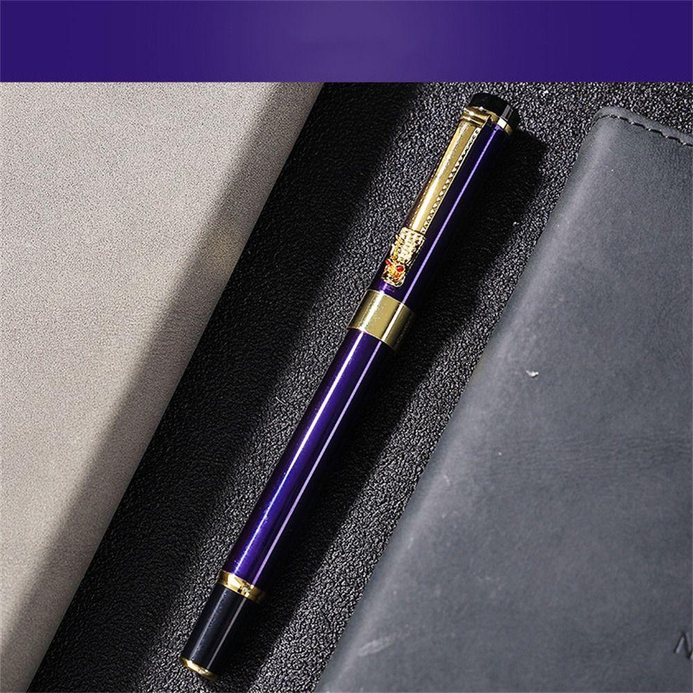 Student Luxury Frosted Black Golden Dragon Writing Pen Business Ink Pen Fountain Pen Ink Pen