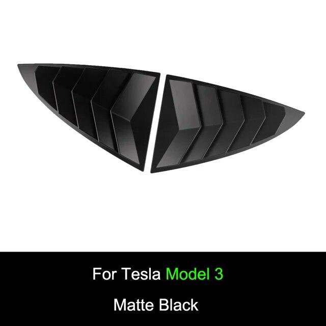 2 buc. Obloane triunghiulare din spate pentru mașină Parasolar triunghiular modificat pentru Tesla Model 3/Y Patch obturator pentru geam din spate ABS Shark Gill