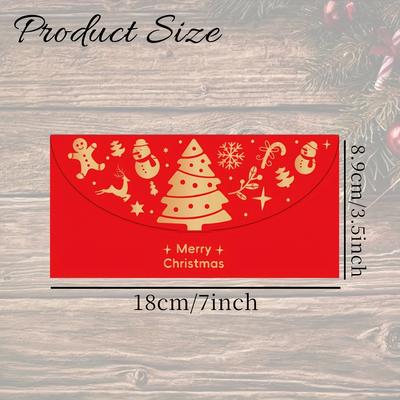 5/10pcs Bulk Golden Foil Red Cash Envelopes - Self-Sealing Money Holders with Laser-Cut Edges & Greek Key/Trefoil Patterns