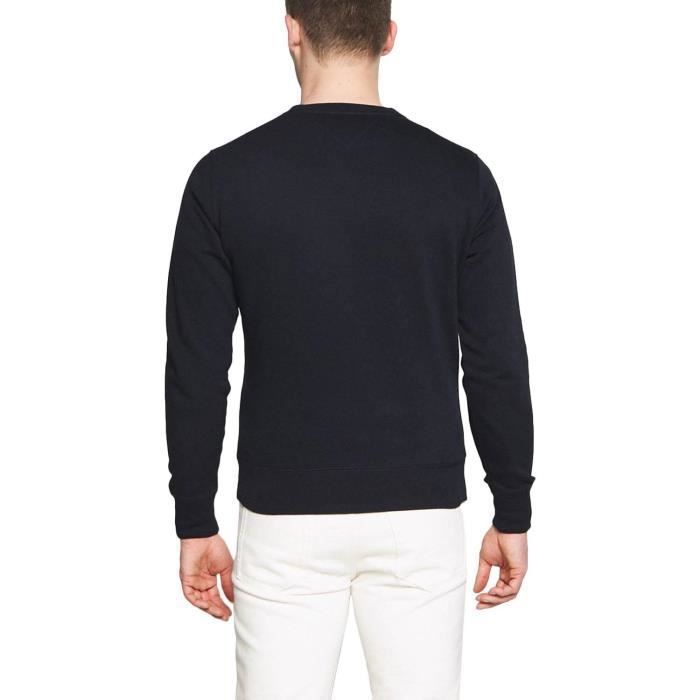 Tommy Hilfiger Logo Navy Blue Sweatshirt for Men