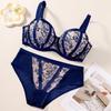 European & American Plus Size Mesh Lingerie Set: Anti-Sagging, Large Cup for Women