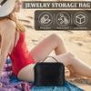 Travel Jewelry Organizer Case Jewelry Bag Jewellery Storage Book Binder with Zipper Velvet Pouch for Traveling Earring