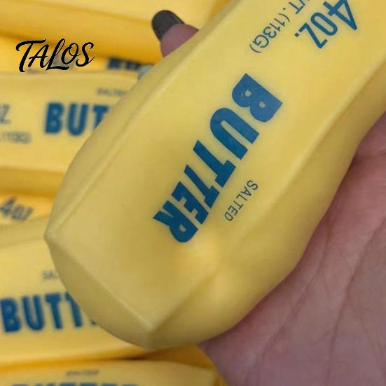 Butter Stick Toy with Stopper DIY Stress Relief Toy, Hollow Fillable Skin TPR Stopper, Empty Bar Squeeze for Teens Adults
