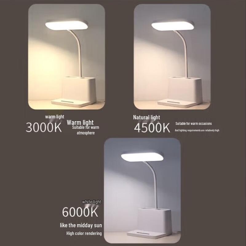 Choworld Smart LED Desk Lamp with Pen Holder