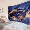 Monster Truck Adventure Tapestry, Unique Design Tapestry, Wall Decor for Bedroom,Livingroom, Playroom,Heartwarming Fan Holiday Gifts