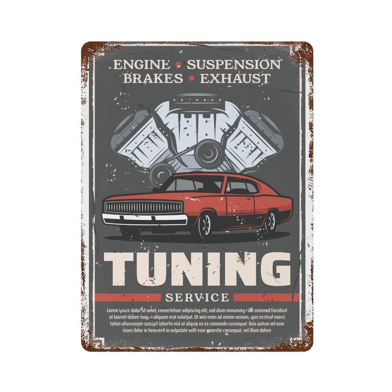 

1PC Vertical Vintage Rusty Tin Wall Sign, Weathered Metal Poster, 20x30cm or 30x40cm, Retro Indoor Wall Decoration for Living Room Bar Cafe Garage 30*40CM