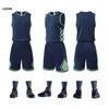 Herren Basketball Team Trikot Set - Bedruckte Uniform & Trainingsweste für große Kinder