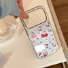 Blue cat cartoon stand suitable for Apple devices17promax Phone case iphone16Gilded14Electroplating15Hard17