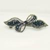 Korean Style Rhinestone Bow Hair Clip for Women - Large Retro Updo Claw Clip