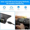 Universal Car Tire Pressure Monitoring System Tyre Temperature Warning Monitor USB / Solar TPMS Auto Security Alarm Systems