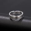 Vintage Silver Big East Gate Cross Ring Female Croix Punk Trend Men'S And Women'S Open Index Finger Ring