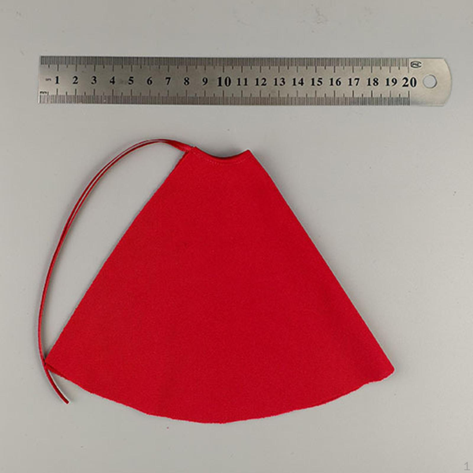 

1/12 Фигурка Плащ Косплей Костюм Стильный Модный Модный Костюм, Миниатюрная Одежда red