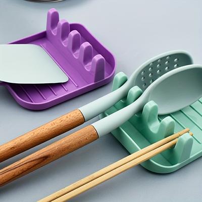 1pc Spoon Rest, Multi-purpose Utensils Holder, Spoon Shovel Rack, Pot Cover Rack, Spatula Rack Shelf, Kitchenware Rack