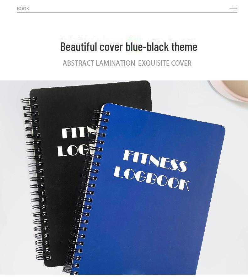 "Cross-Border Fitness Plan: Exercise Log & Running Record Notebook"