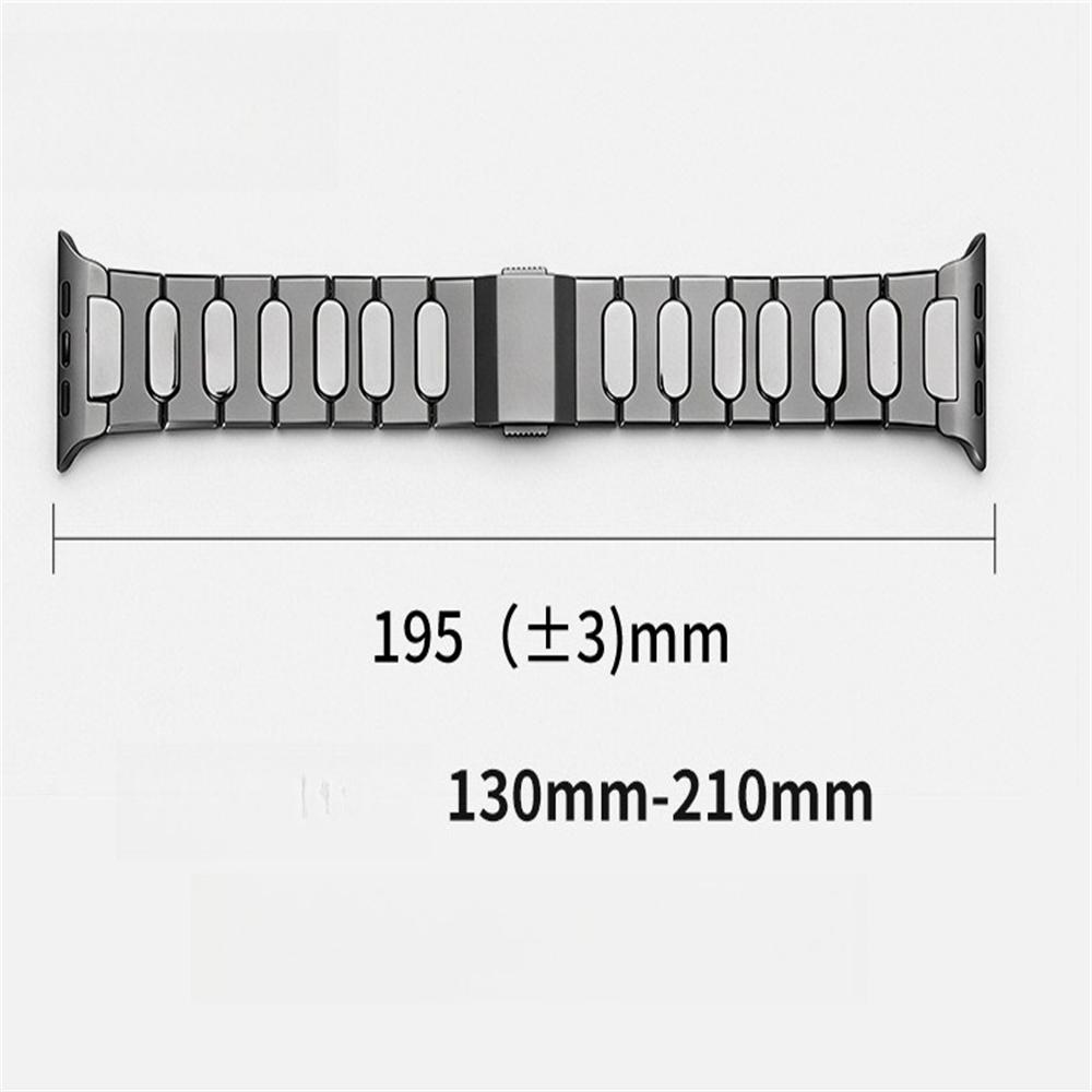 Titanium Alloy Metal Band For Apple Watch Ultra 3 11 10 9 8 7 SE 6 Silicone Magnetic Bracelet Strap For iWatch 42mm 44 45mm 46mm 49m