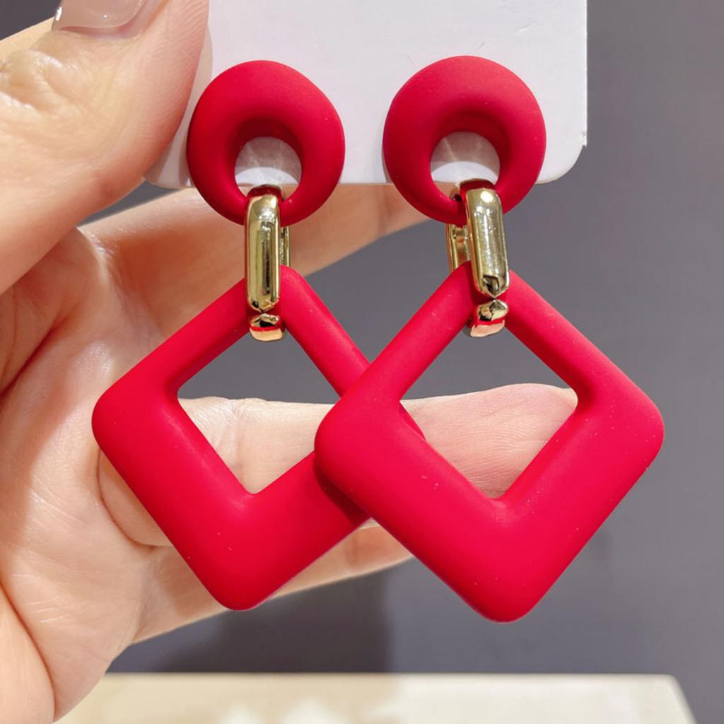 Color Statement Earrings For Women Non,Fading Stud Earrings Color Fashion Earrings