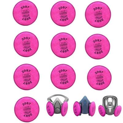 2097 Partikelfilter für Atemschutzmaske – 17-lagig, 99,97 % Effizienz, Kompatibel mit Serien 6000/6200/6800/7000/7502/FF-400 (Rosa, 1er-Pack/5er-Pack)